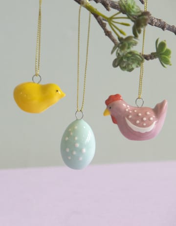 The Henhouse Easter decorations 3 pieces - Multi - Pluto Design