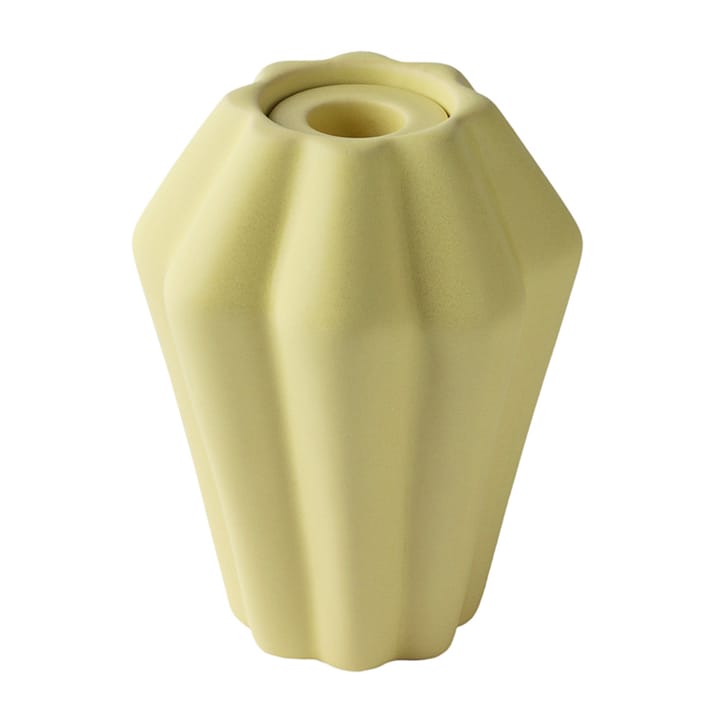 Birgit vase/lantern 14 cm, Pale Yellow PotteryJo