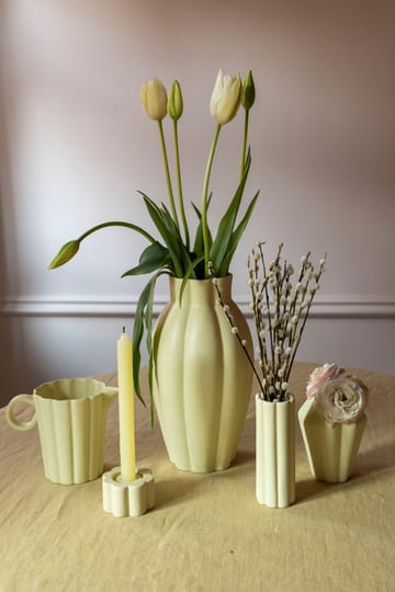 Birgit vase/lantern 14 cm - Pale Yellow - PotteryJo