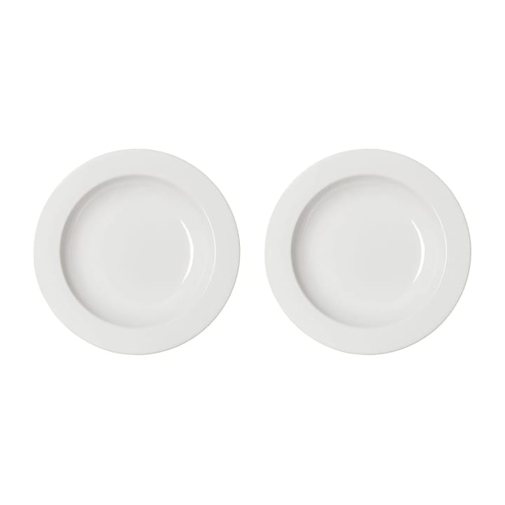 Daga deep plate Ø23.5 cm 2-pack - White - PotteryJo