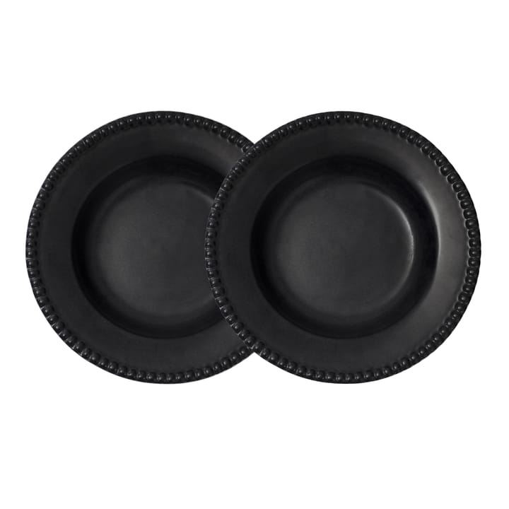 Daria deep plate Ø26 cm 2-pack, ink black PotteryJo