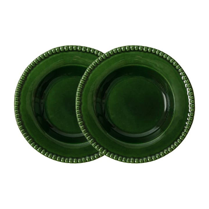 Daria deep plate Ø26 cm 2-pack - Moss - PotteryJo