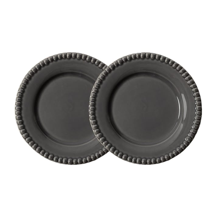 Daria dessert plate Ø22 cm 2-pack, clean grey PotteryJo