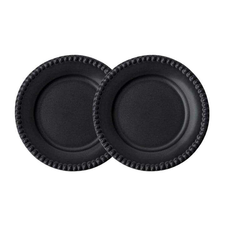 Daria dessert plate Ø22 cm 2-pack, ink black PotteryJo