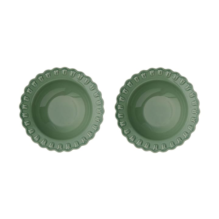 Tulipa deep plate Ø23 cm 2-pack, Verona green PotteryJo