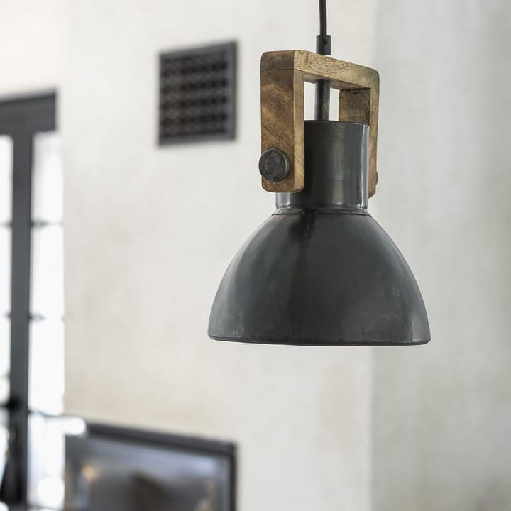 Ashby single ceiling lamp Ø19 cm, black zink PR Home