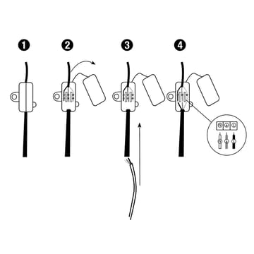 Ceiling connection DCL grounded - white - PR Home