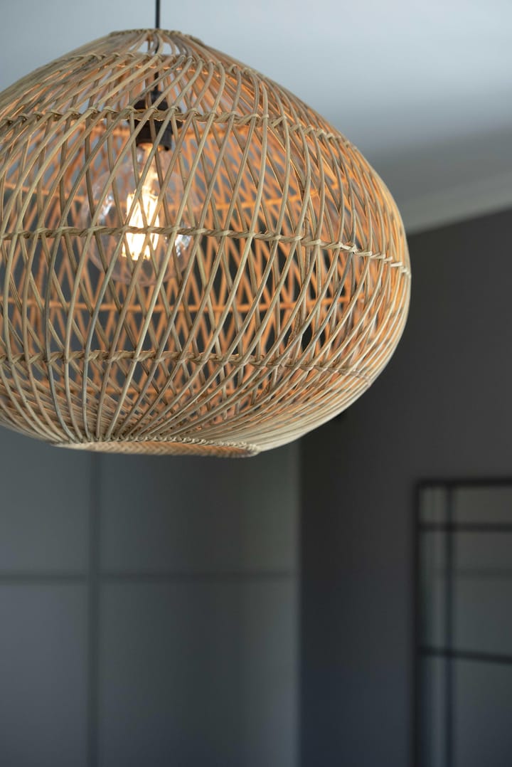 Karen ceiling lamp rattan, Ø70 cm PR Home