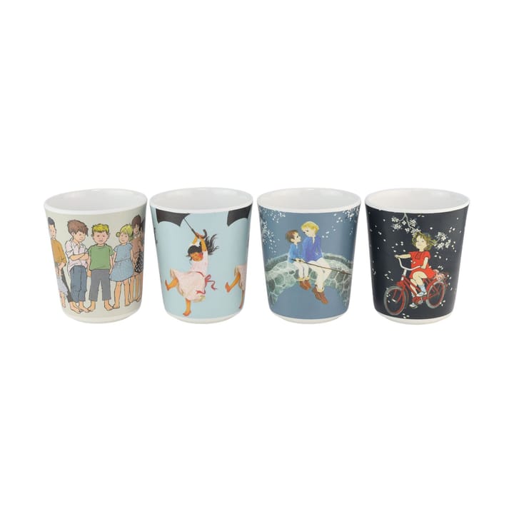 Astrid Lindgren collector's cups 15 cl 4-pack - Multi - Rätt Start