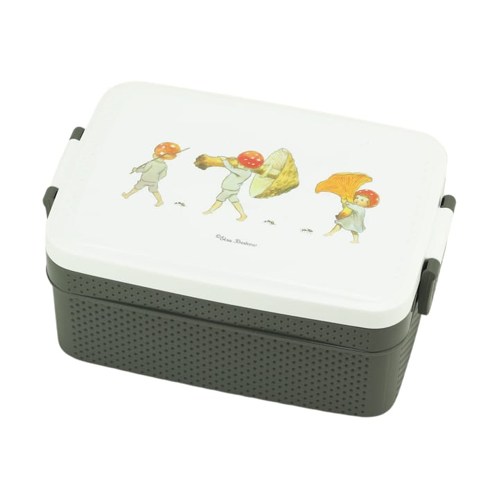 Elsa Beskow Tomtebobarnen lunch box 8x18.5 cm - Brown-white - Rätt Start