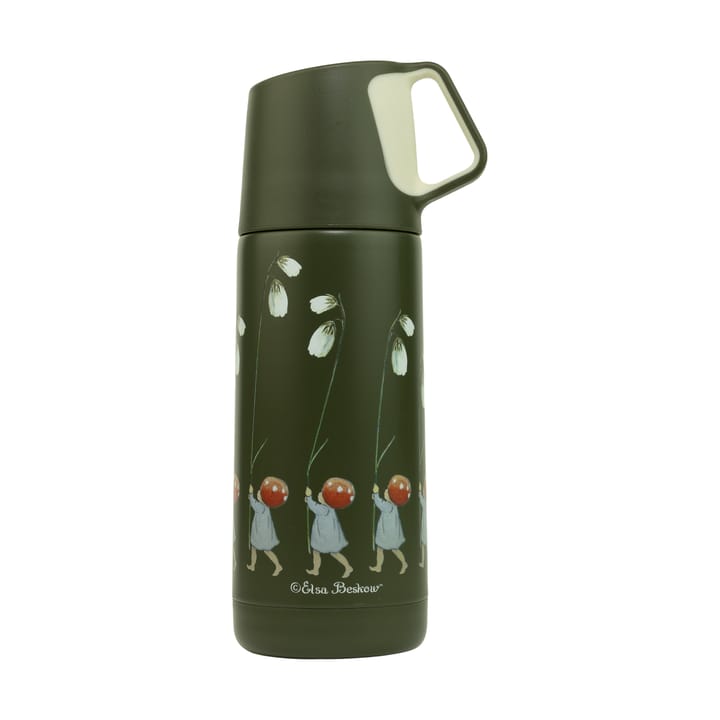 Elsa Beskow Tomtebobarnen thermos 35 cl - Green - Rätt Start