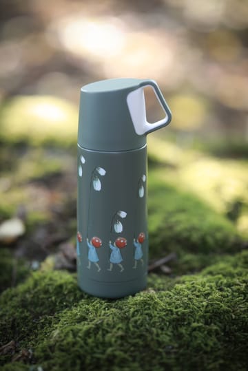 Elsa Beskow Tomtebobarnen thermos 35 cl - Green - Rätt Start