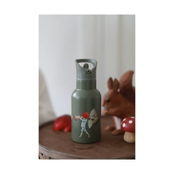 Elsa Beskow Tomtebobarnen water bottle 34 cl - Green - Rätt Start