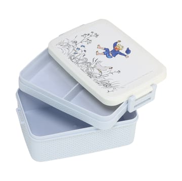 Emil i Lönneberga lunch box 8x18.5 cm - Blue-white - Rätt Start