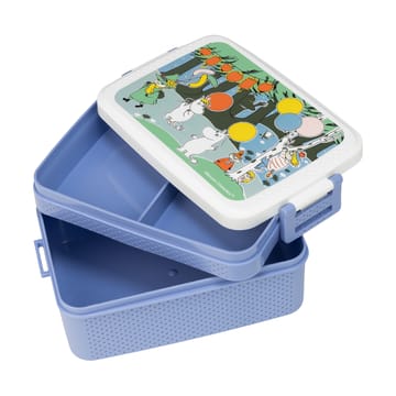 Mumin Festligheter lunch box 8x18.5 cm - Blue-white - Rätt Start