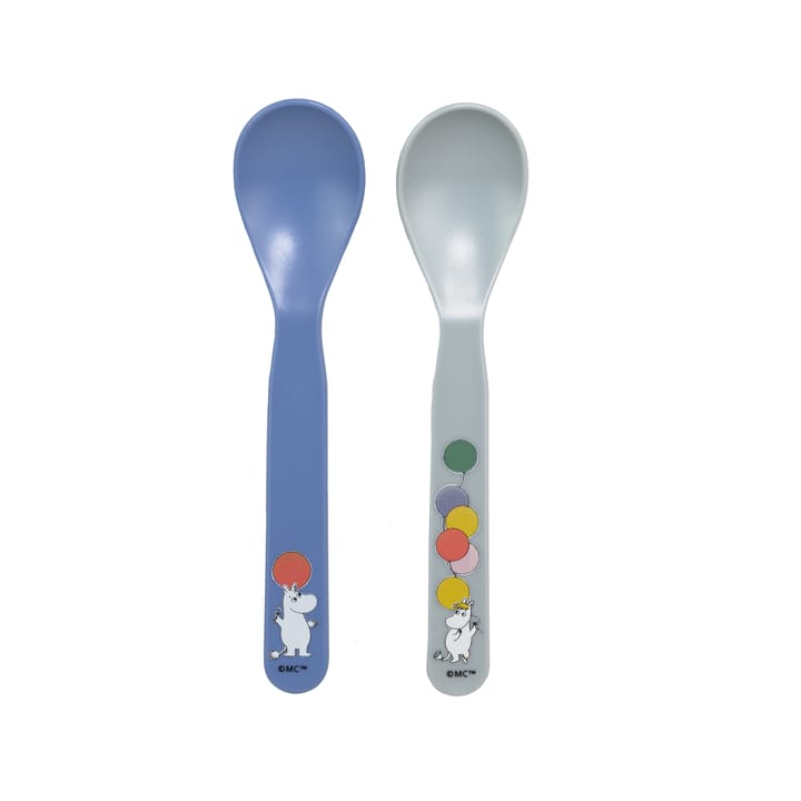 Mumin Festligheter spoon 2-pack - Grey-blue - Rätt Start