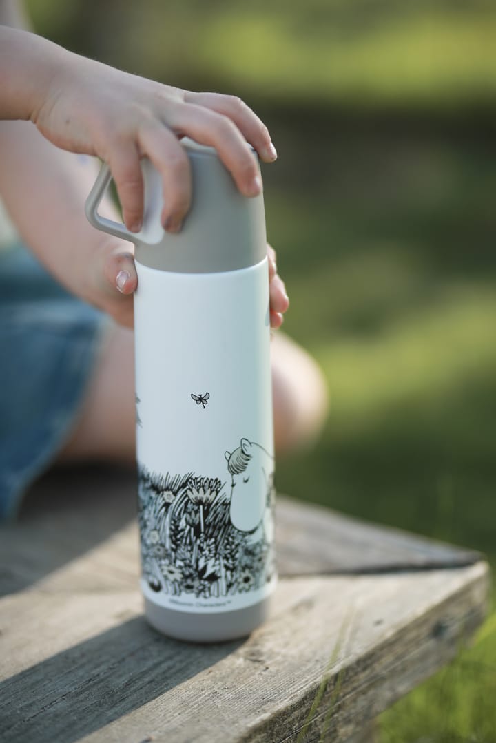 Mumin Graphic thermos 50 cl, White-black Rätt Start