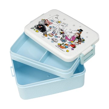 Mumin Picknick lunch box 8x18.5 cm - White-blue - Rätt Start