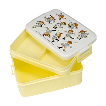 Pippi Cirkus lunch box 8x18.5 cm - Yellow-white - Rätt Start