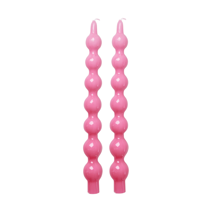 Rice candles 30.2 cm 2-pack, Pink RICE