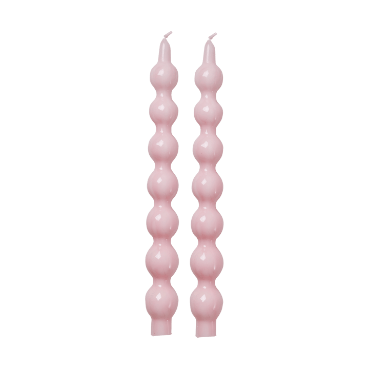 Rice candles 30.2 cm 2-pack, Soft pink RICE