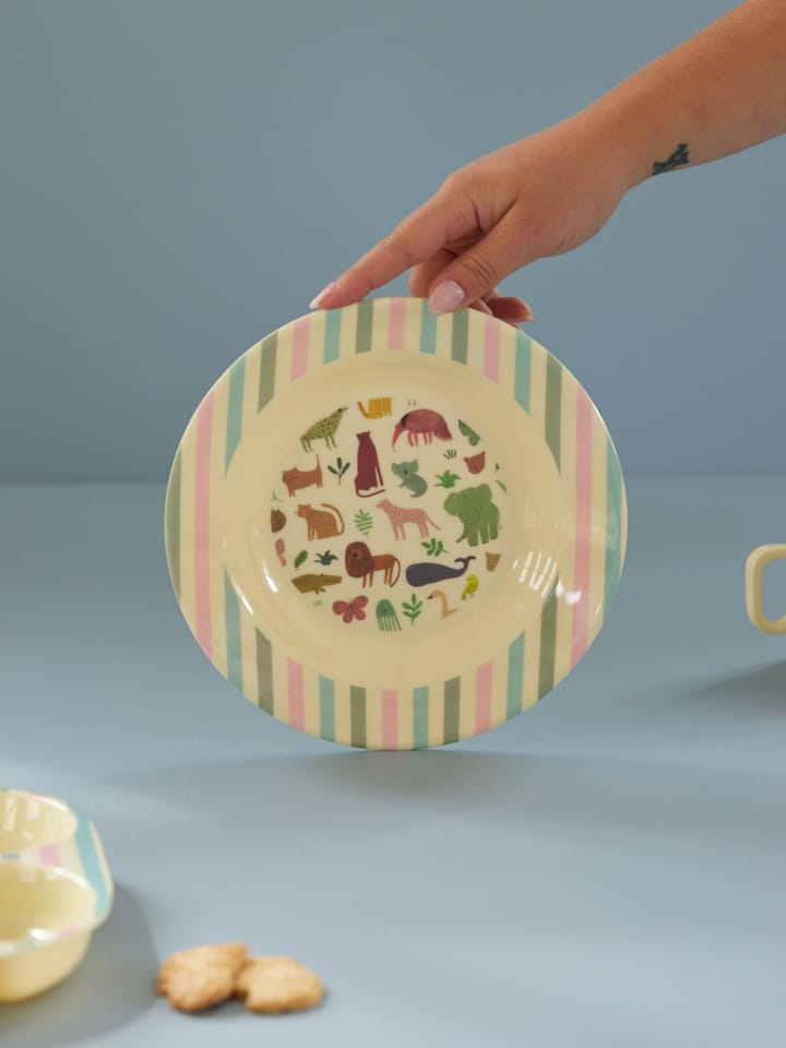 Rice children's bowl melamine Ø20 cm, Sweet Jungle Print RICE