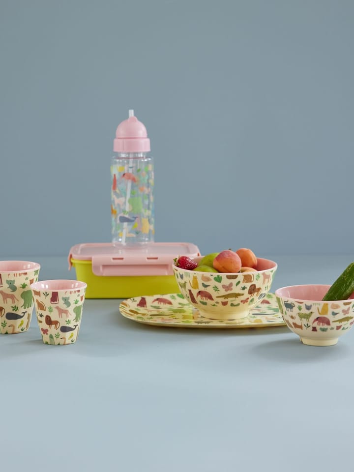 Rice children's cup melamine, Sweet Jungle Print-Soft Pink RICE