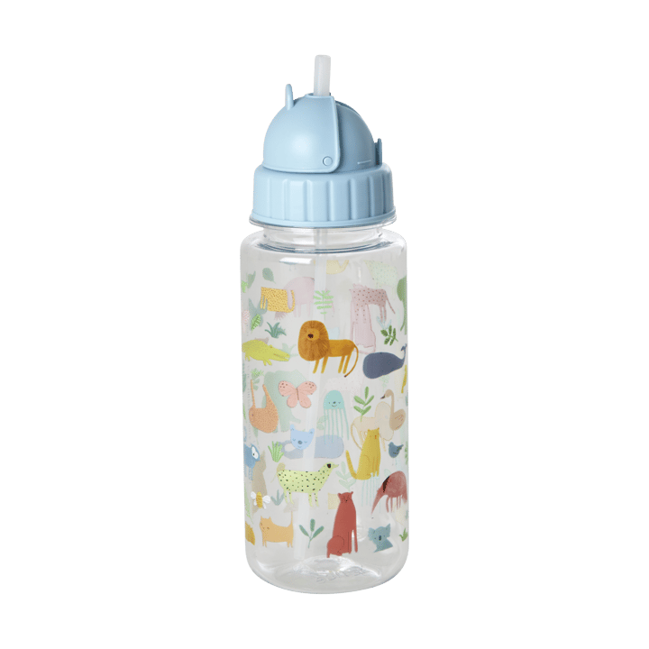 Rice children's water bottle 45 cl - Sweet Jungle Print-Soft blue - RICE