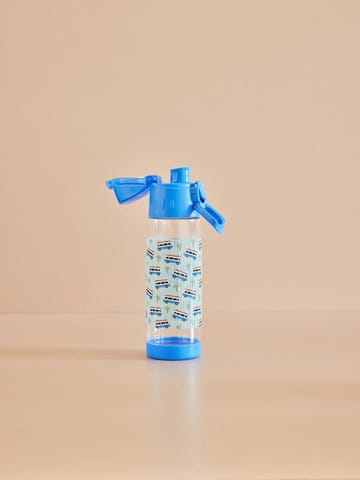 Rice children's water bottle 50 cl - Car print-blue - RICE