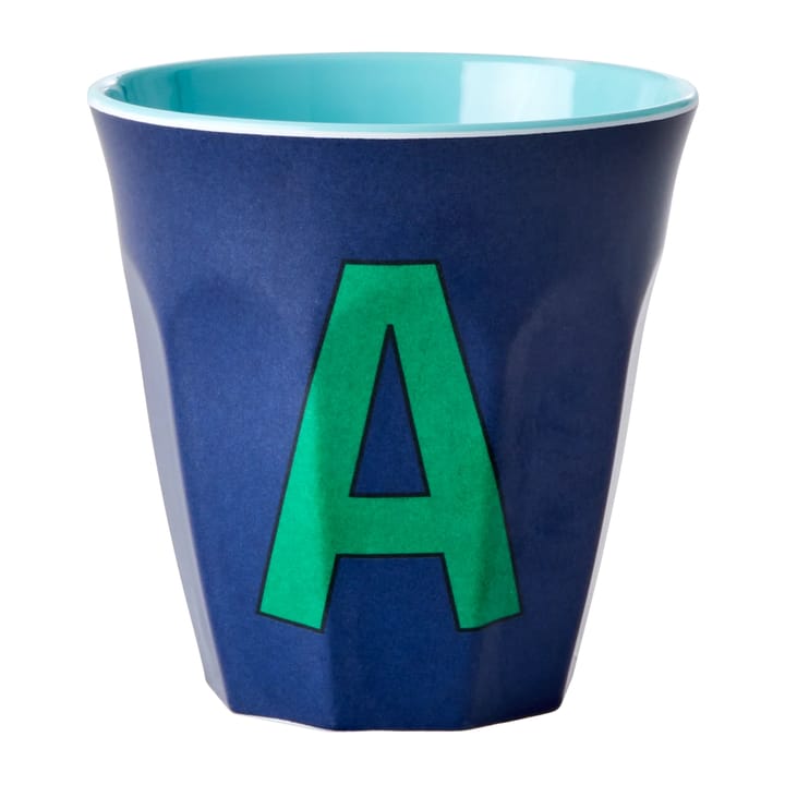 Rice melamin cup medium letter -  A 30 cl, Dark blue RICE