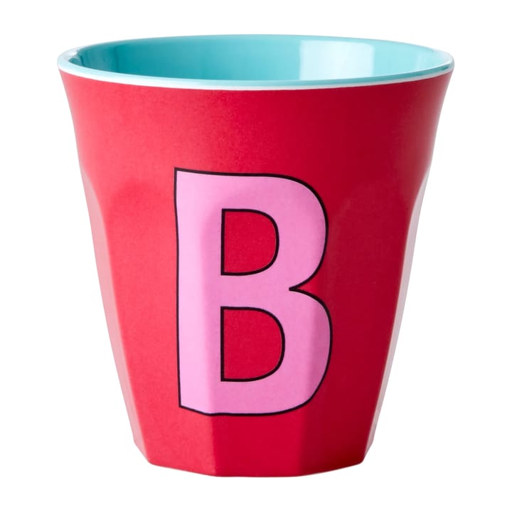 Rice melamin cup medium letter - B 30 cl - Red kiss - RICE