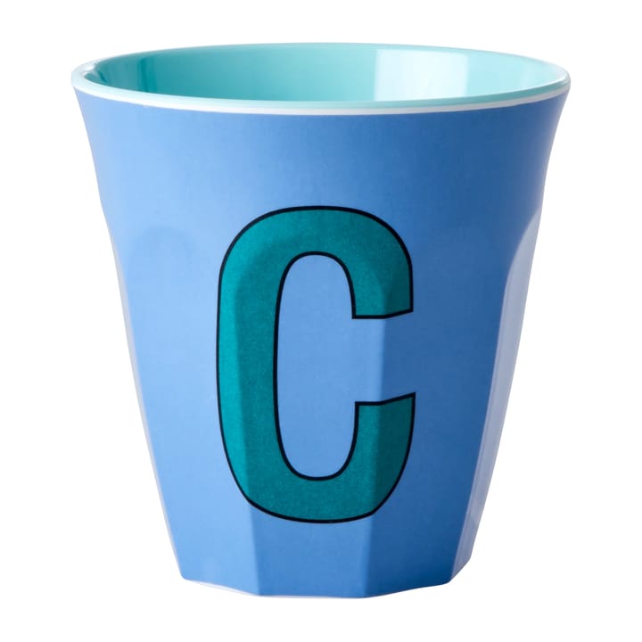 Rice melamin cup medium letter -  C 30 cl, New dusty blue RICE