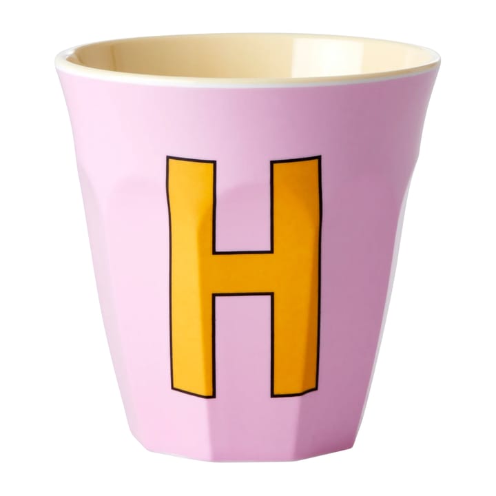 Rice melamin cup medium letter -  H 30 cl, Pink RICE