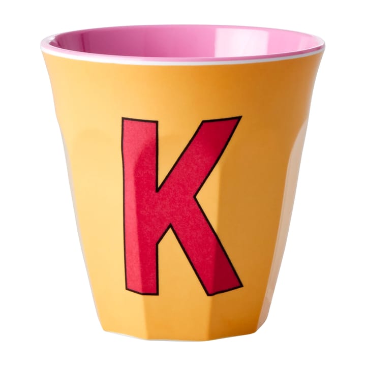 Rice melamin cup medium letter -  K 30 cl - Apricot - RICE