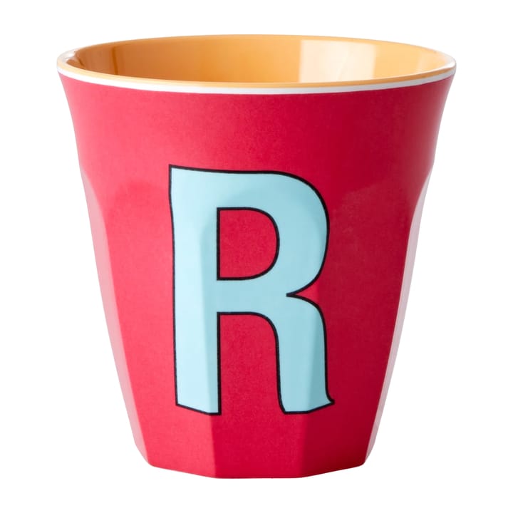 Rice melamin cup medium letter - R 30 cl - Red kiss - RICE