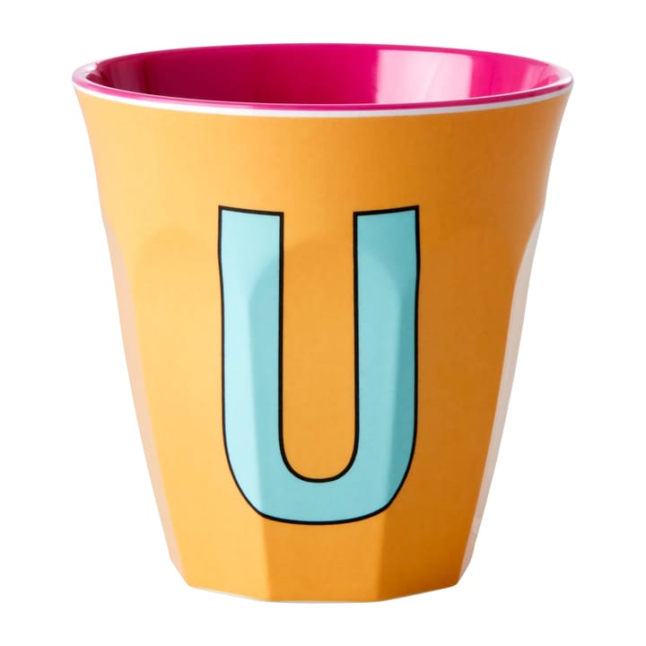 Rice melamin cup medium letter -  U 30 cl, Apricot RICE