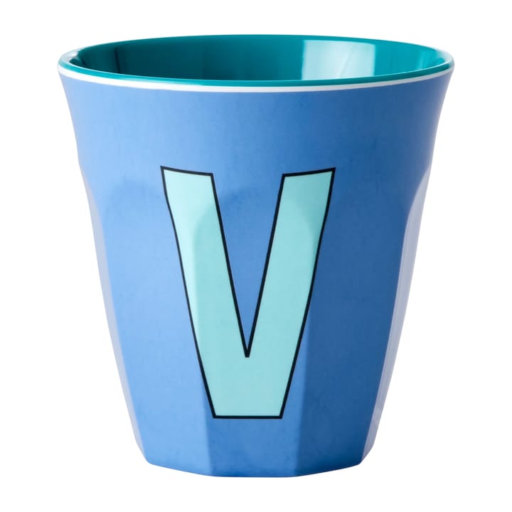 Rice melamin cup medium letter -  V 30 cl - New dusty blue - RICE