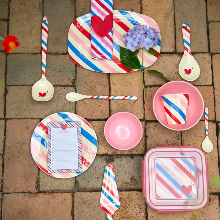 Rice melamine bowl medium, Candy stripes RICE