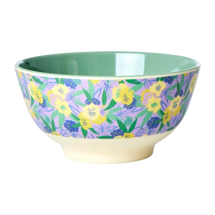 Rice melamine bowl medium - Fancy pansy - RICE