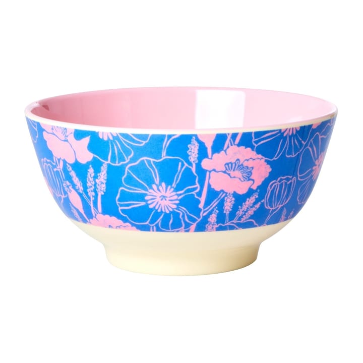 Rice melamine bowl medium - Poppies love - RICE