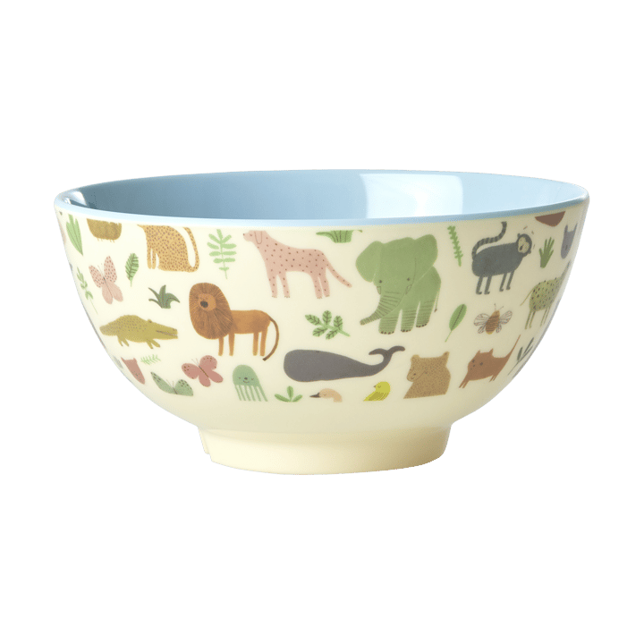 Rice melamine bowl medium, Sweet Jungle Print-Soft blue RICE