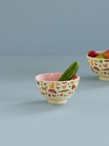 Rice melamine bowl small - Sweet Jungle Print-Soft Pink - RICE