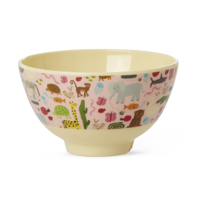 Rice melamine bowl small - Wildlife pink - RICE