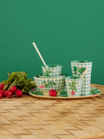 Rice melamine cup medium - Ravishing Radish - RICE