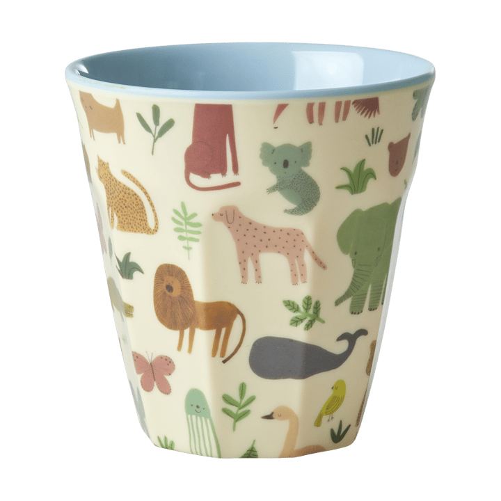 Rice melamine cup medium - Sweet Jungle Print-Soft blue - RICE