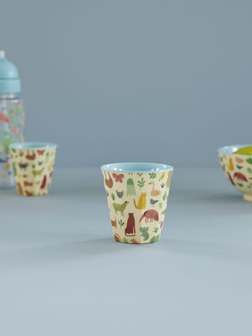 Rice melamine cup medium - Sweet Jungle Print-Soft blue - RICE