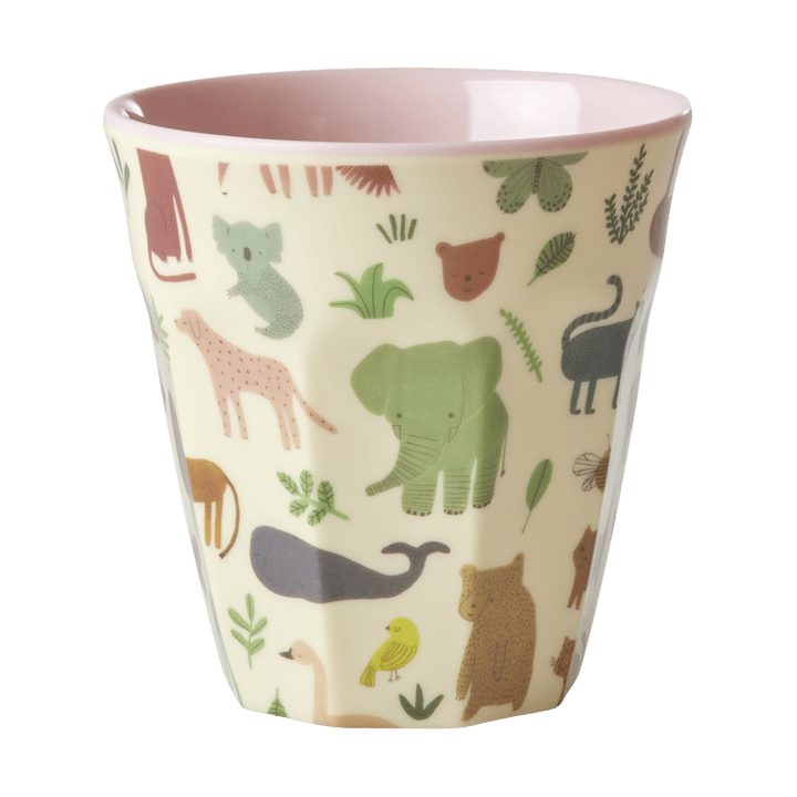 Rice melamine cup medium, Sweet Jungle Print-Soft Pink RICE