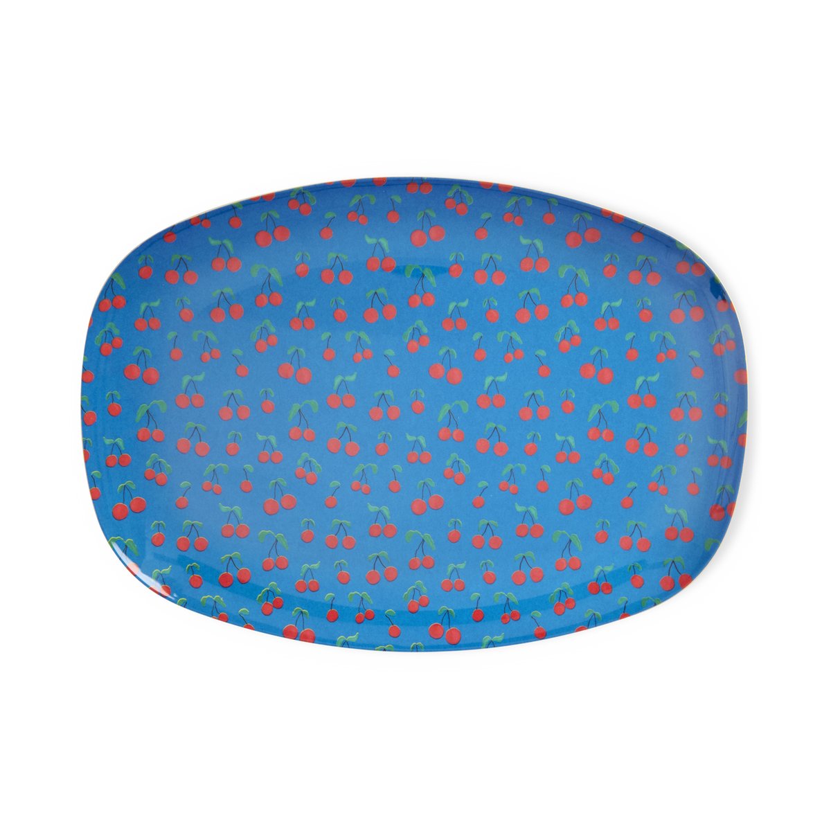 RICE Rice melamine plate 22x30 cm Cherry