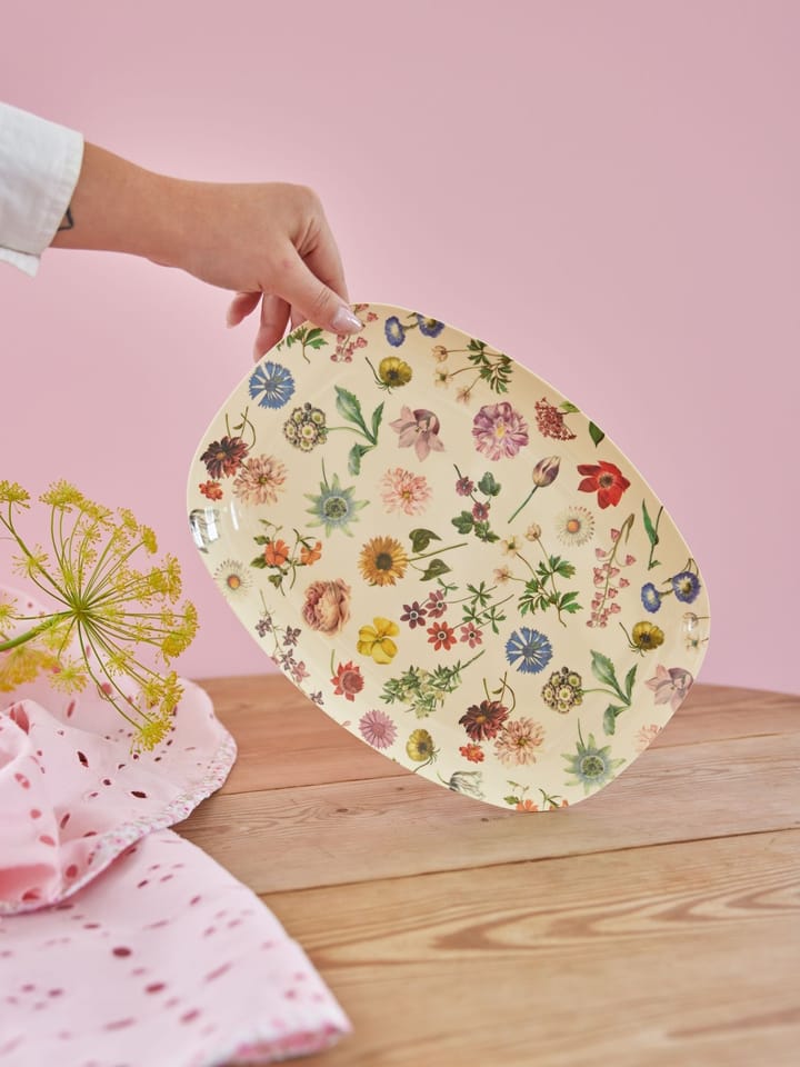 Rice melamine plate 22x30 cm, Floras Dream RICE