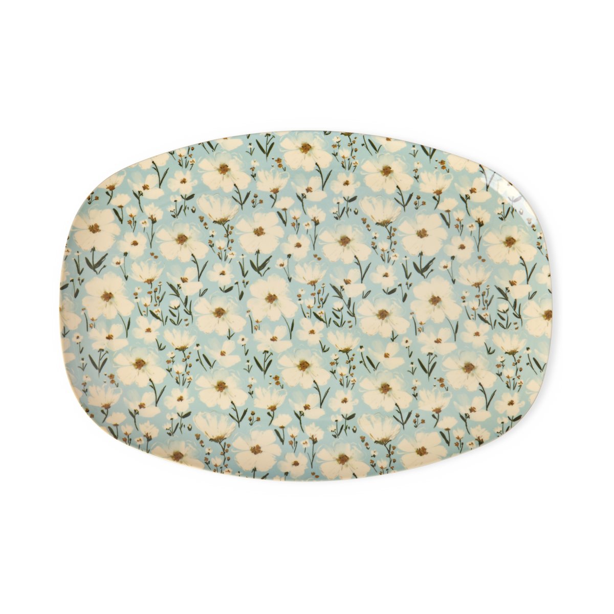 RICE Rice melamine plate 22x30 cm Summer bloom